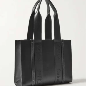 CHLO¨¦ Woody medium embroidered leather tote