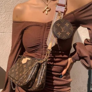 Louis Vuitton Multi-Pochette Bag in pink
