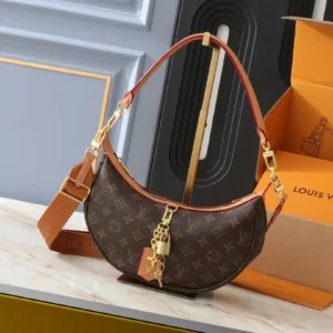 LOUIS VUITTON Looping Brown M12939 Monogram Bag 11 x 5.9 x 2.8 in