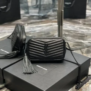 Ysl Loulou Mini Camera Bag 18cm Black