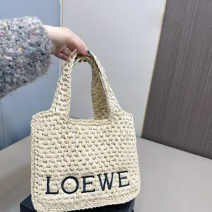 LOEWE Trend Straw Tote Bag 24x19cm