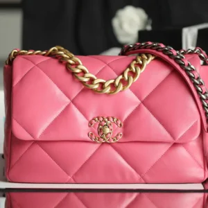 Chanel 19 Flap Bag Medium Pink - 30cm