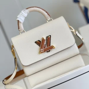 Louis Vuitton Twist MM Epi Bag White Quartz - 23 x 17 x 9.5 cm