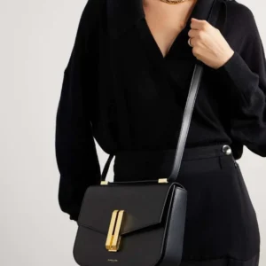 DEMELLIER + NET SUSTAIN Vancouver leather shoulder bag