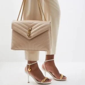 YSL Saint Laurent Loulou Medium Chain Shoulder Bag