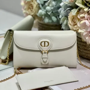 Dior Bobby Wallet on Chain East West White - 21.5¡Á12¡Á4cm