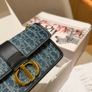 Dior New Fashion Denim Chain Bag 22x13x6cm