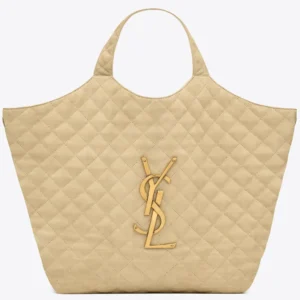 ICARE MAXI SHOPPING BAG IN QUILTED NUBUCK SUEDE