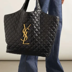 SAINT LAURENT Icare extra large embellished quilted leather tote