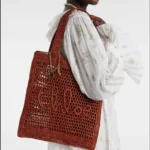 Chloé Summer Banana Tote Bag in Raffia